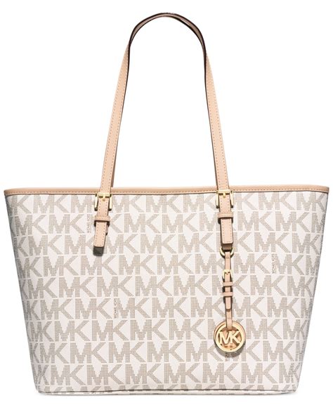 michael michael kors jet set travel large logo tote bag|michael kors multifunction tote.